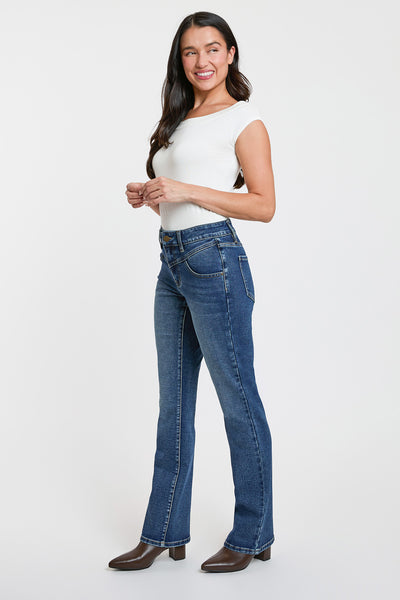 High Rise Contour V-Front Bootcut Jeans, Pack of 8