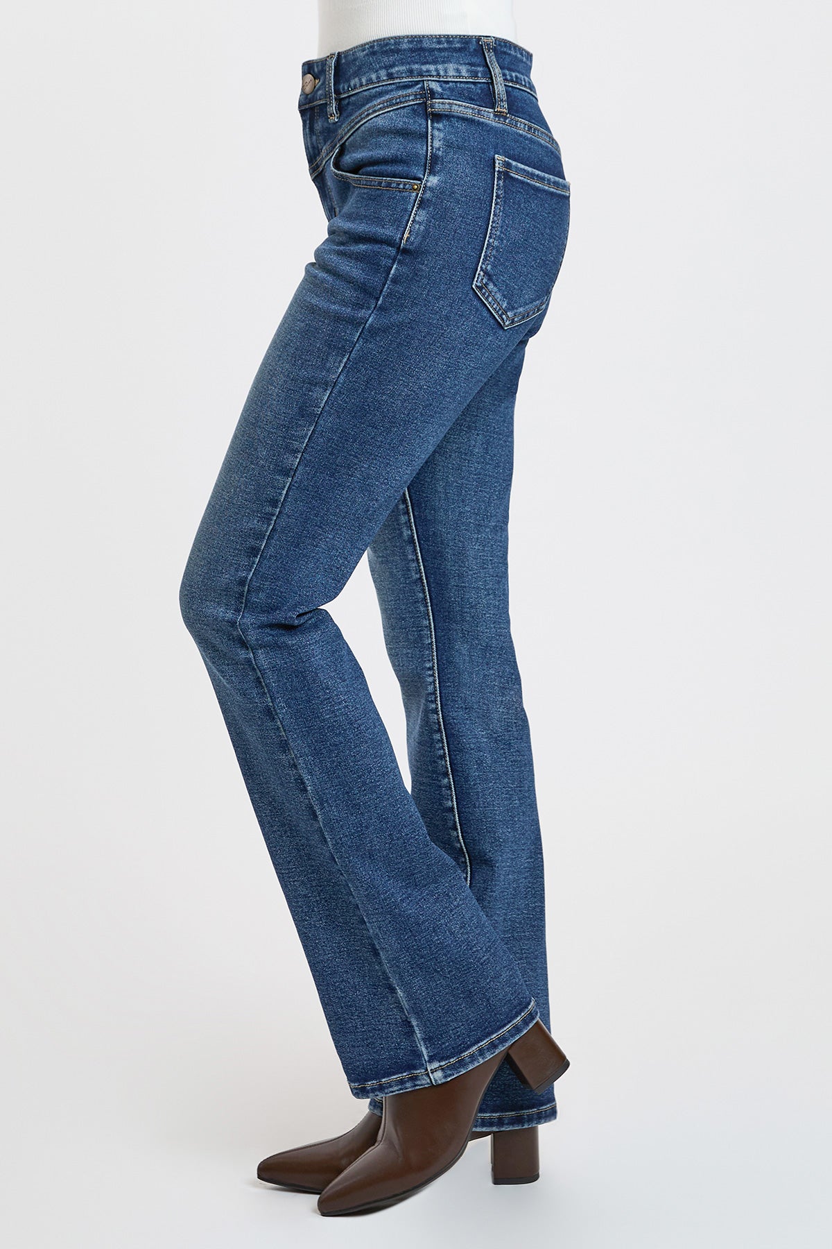 High Rise Contour V-Front Bootcut Jeans, Pack of 8