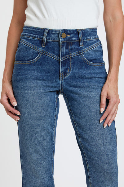 High Rise Contour V-Front Bootcut Jeans, Pack of 8