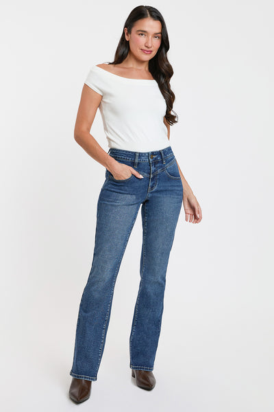 High Rise Contour V-Front Bootcut Jeans, Pack of 8