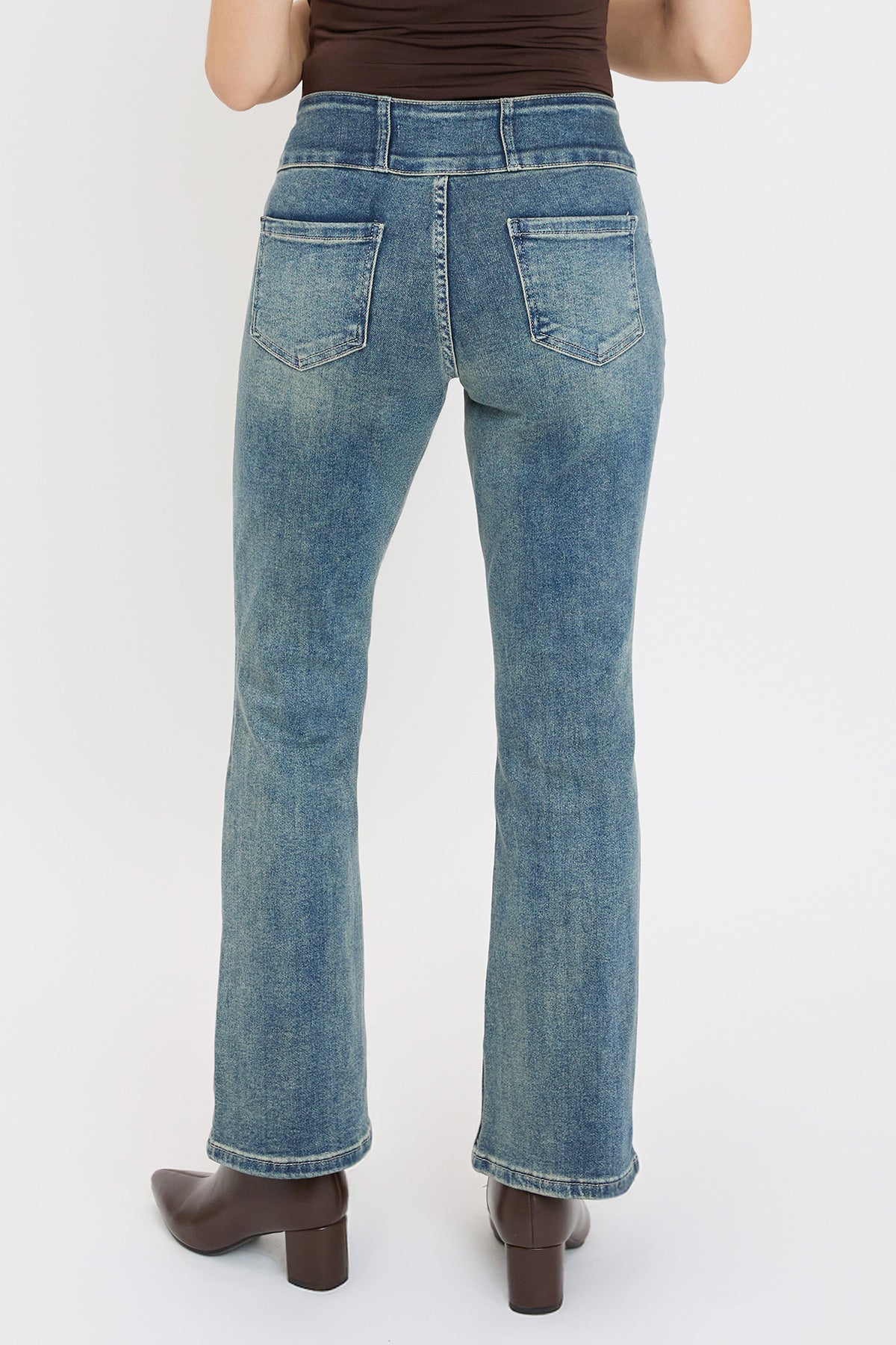 Mid Rise 3-Button Bootcut Jeans, Pack of 8