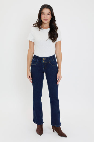 Mid Rise 3-Button Bootcut Jeans, Pack of 8