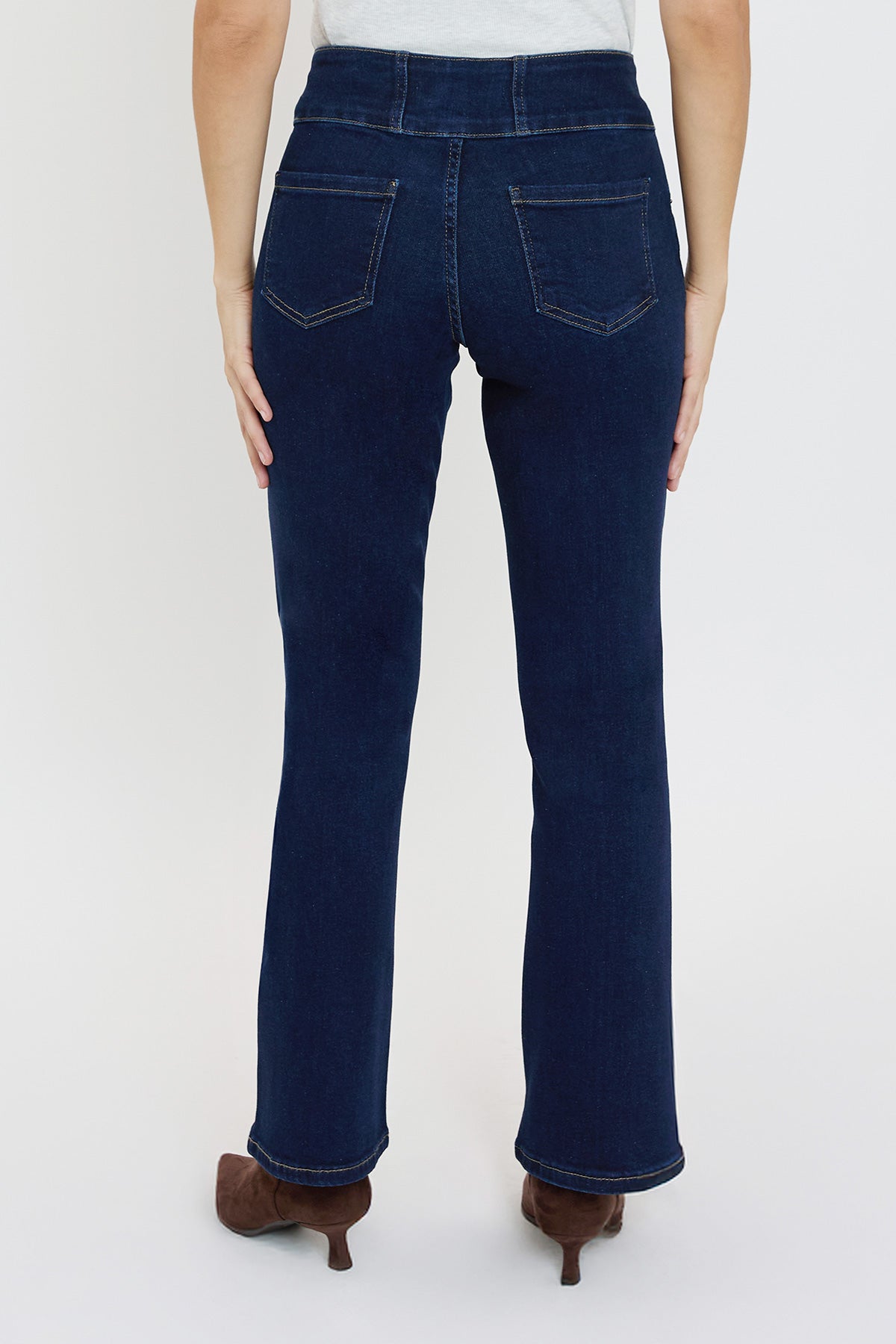 Mid Rise 3-Button Bootcut Jeans, Pack of 8