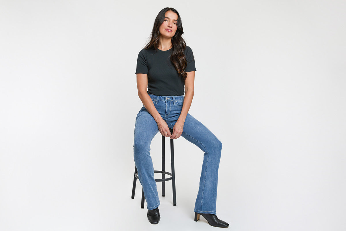 Mid Rise Curve Confidence WannaBettaButt Bootcut Jeans, Pack of 8