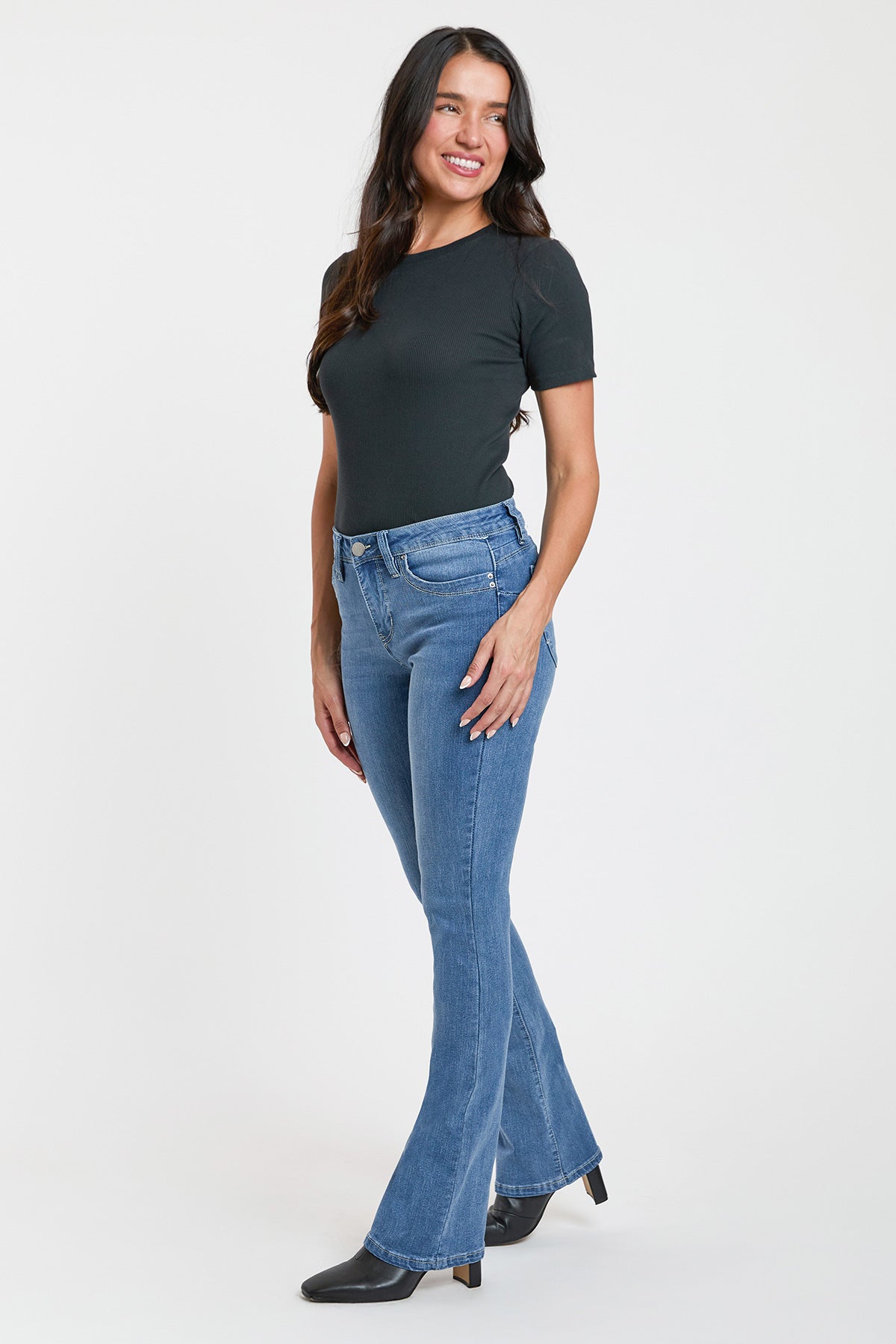 Mid Rise Curve Confidence WannaBettaButt Bootcut Jeans, Pack of 8