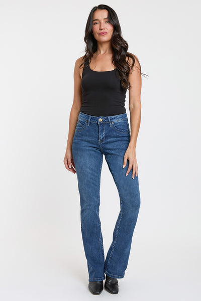 Mid Rise Curve Confidence WannaBettaButt Bootcut Jeans, Pack of 8