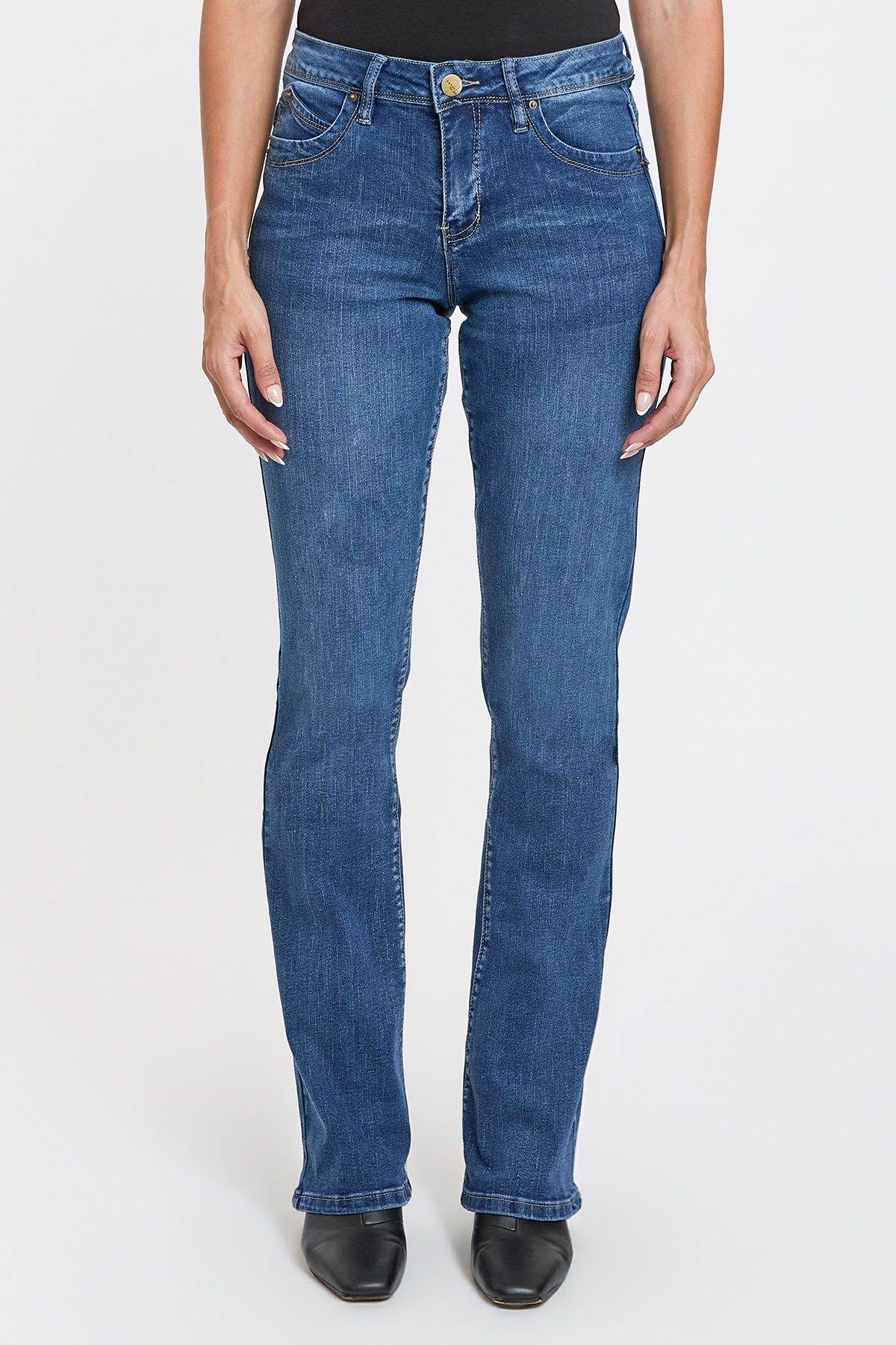 Mid Rise Curve Confidence WannaBettaButt Bootcut Jeans, Pack of 8