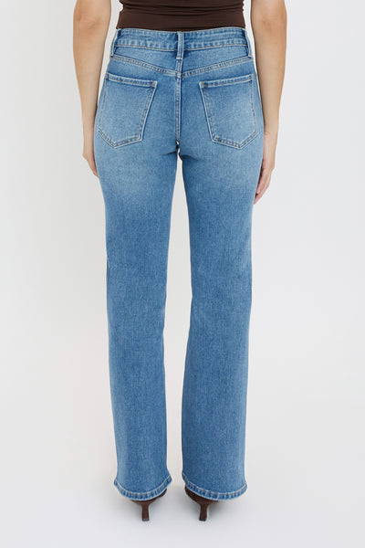 Mid Rise Curve Seam Wide Leg Jeans, Pack of 8