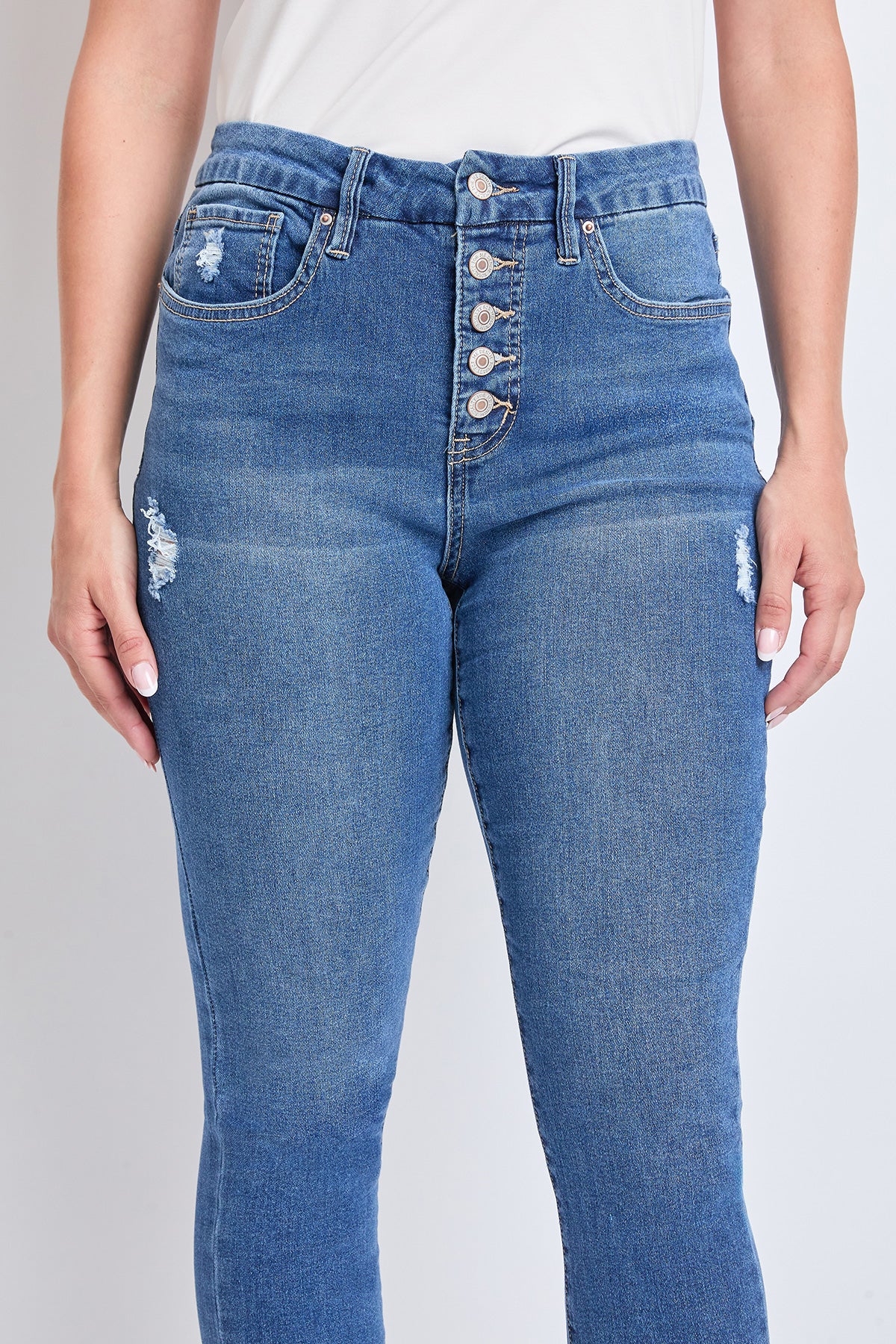 Missy Curvy Fit Exposed 5-Button Ankle Jean Made With Recycled Fibers, Pack Of 12