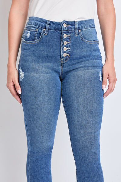 Missy Curvy Fit Exposed 5-Button Ankle Jean Made With Recycled Fibers, Pack Of 12