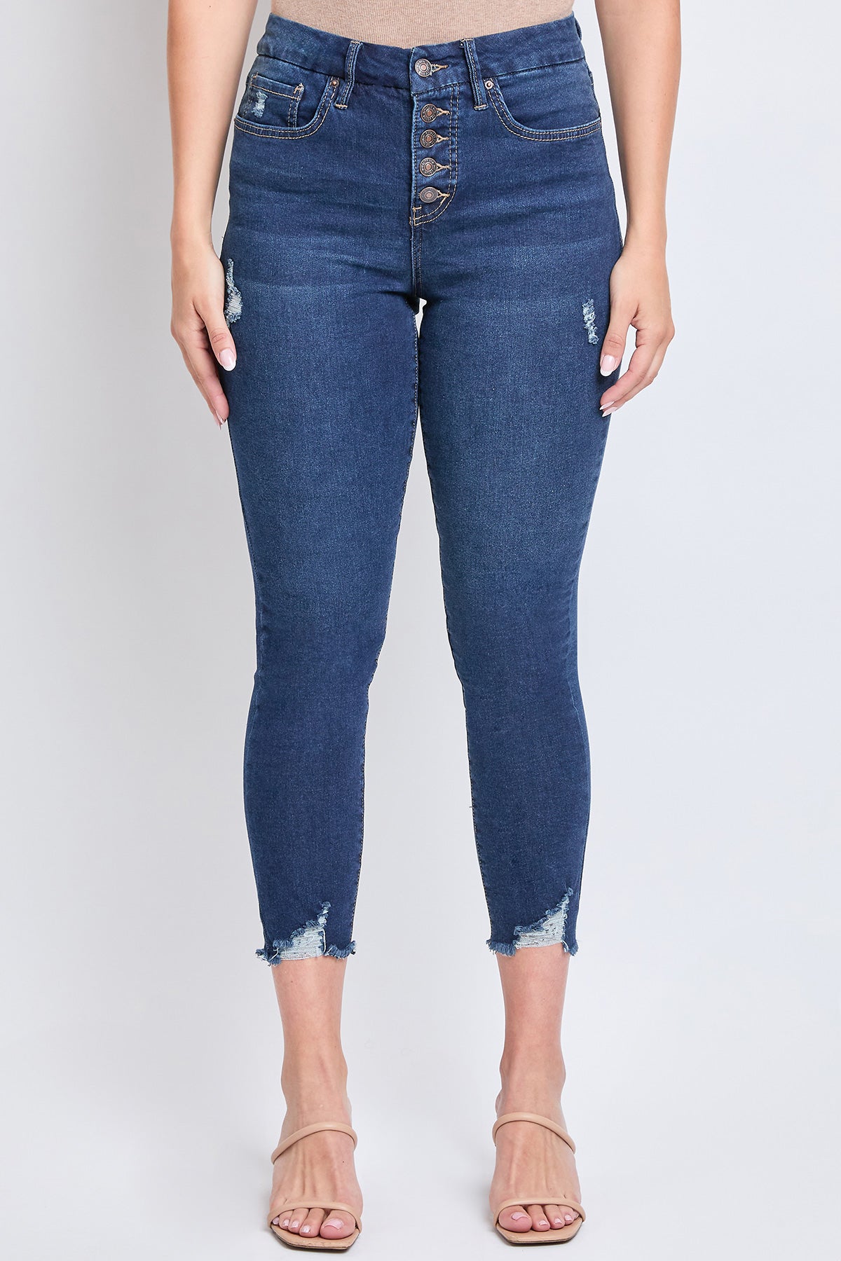 Missy Curvy Fit Exposed 5-Button Ankle Jean Made With Recycled Fibers, Pack Of 12