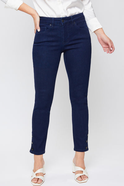 Missy Fashion First Mid-Rise Ankle Jean With Side Snaps 12 Pack