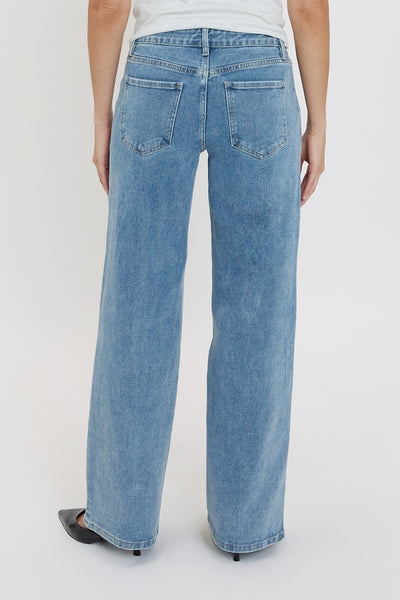 Mid Rise Front Seam Wide Leg Jeans, Pack of 8