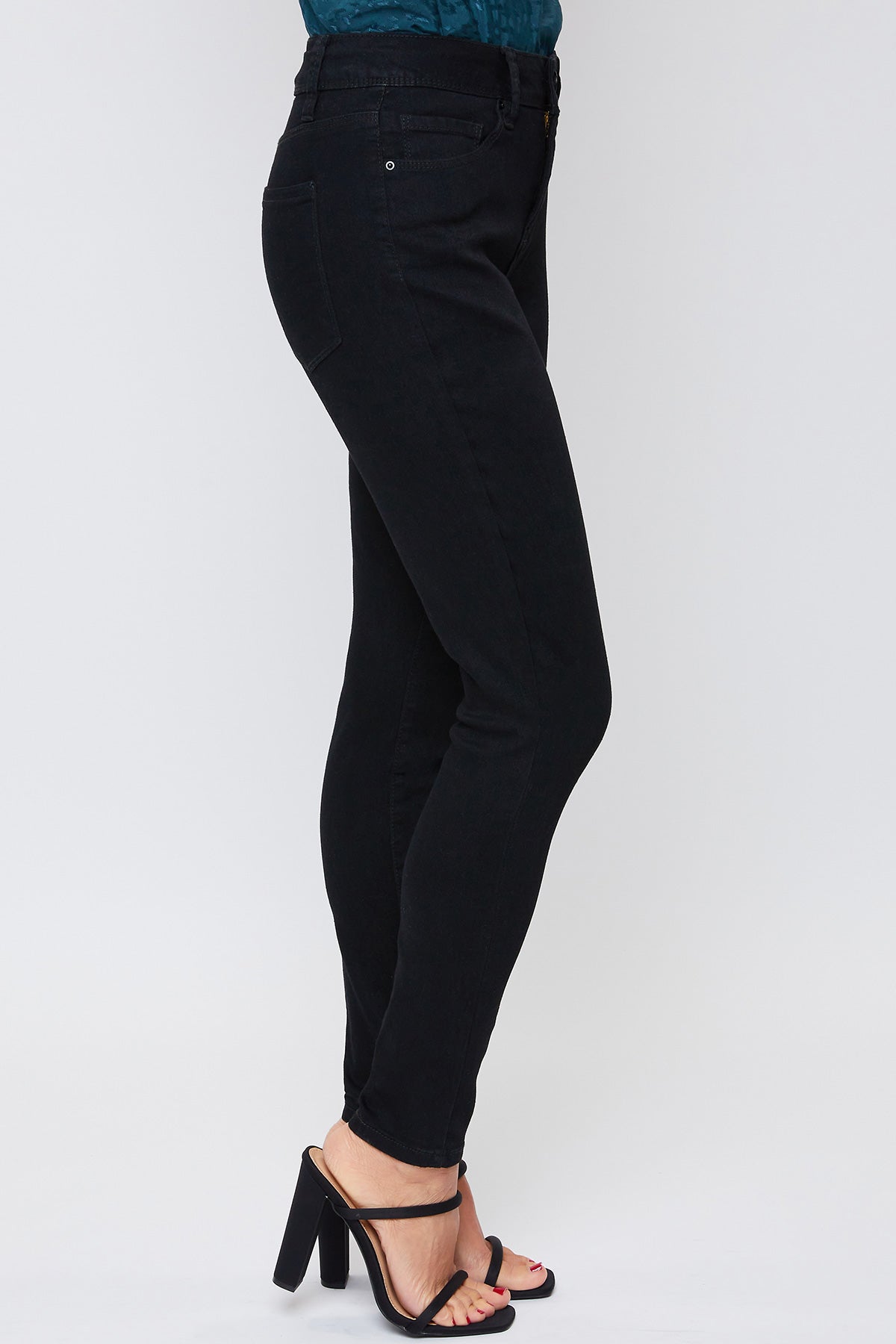 Missy Basic 5 Pocket 1-Button High-Rise Skinny Jean, Pack Of 12