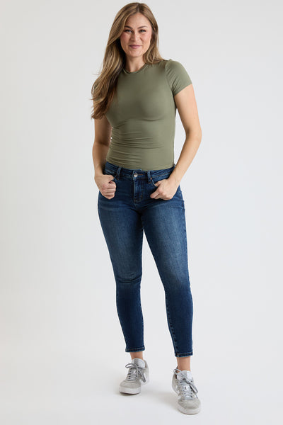 High Rise Premium Stretch Basic Skinny, Pack of 8