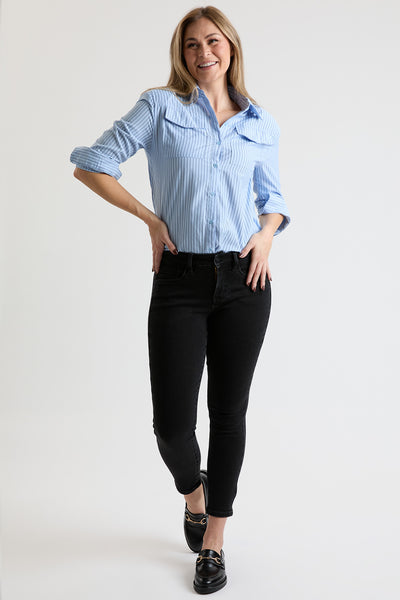 High Rise Premium Stretch Basic Skinny, Pack of 8