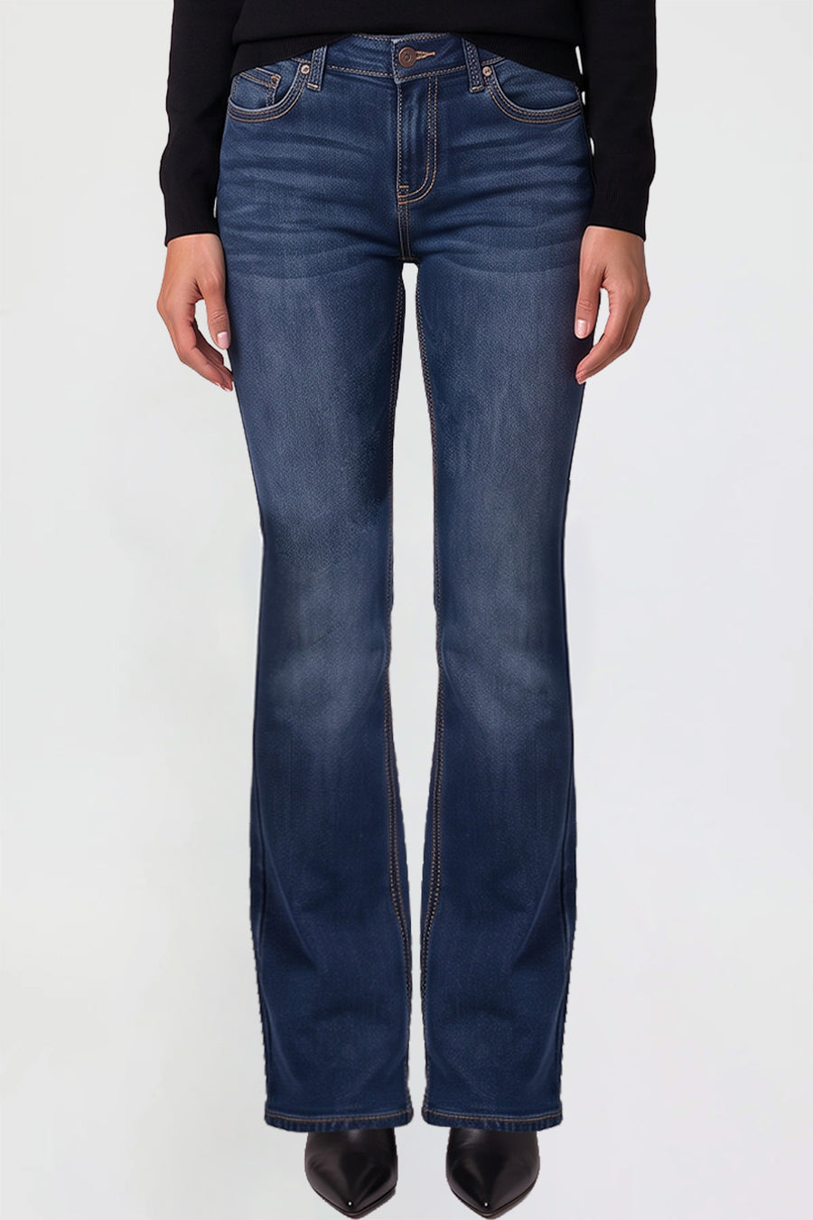 Missy Blake Mid Rise Western Back Pocket Bootcut Jeans 08N, Pack of 8