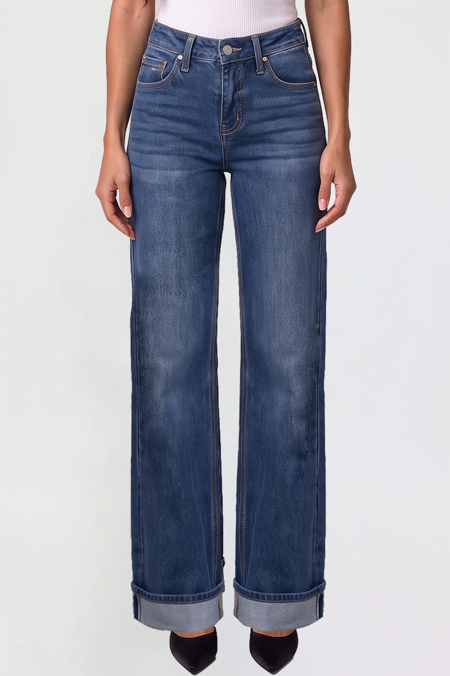 Missy Hazel High Rise Wide Leg Jeans 08S, Pack of 8