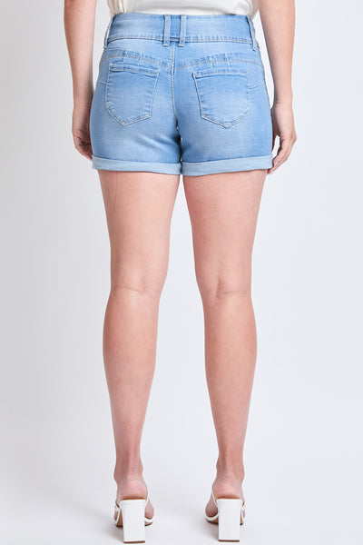 Missy Wannabettabutt 3 Button Cuffed Shorts Made With Recycled Fibers 12 Pack