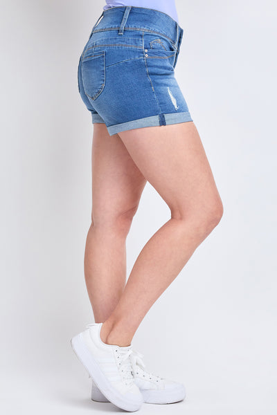 Missy Wannabettabutt 3 Button Cuffed Shorts Made With Recycled Fibers 12 Pack