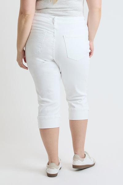 Plus High Rise Premium Stretch Cuff Capri, Pack of 6