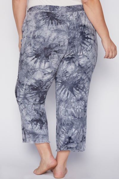 Plus Size Linen Lounge Pants With Frayed Hem 6 Pack