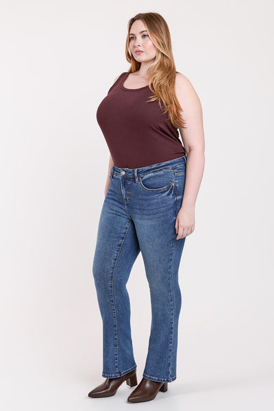 Plus High Rise Premium Stretch Bootcut Jeans, Pack of 6