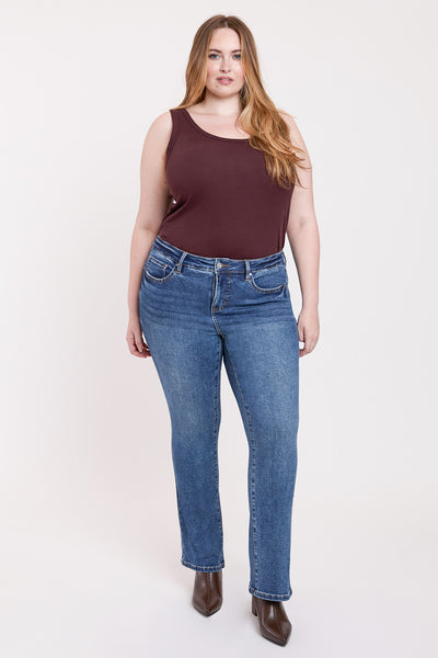 Plus High Rise Premium Stretch Bootcut Jeans, Pack of 6