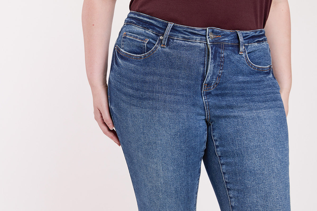 Plus High Rise Premium Stretch Bootcut Jeans, Pack of 6