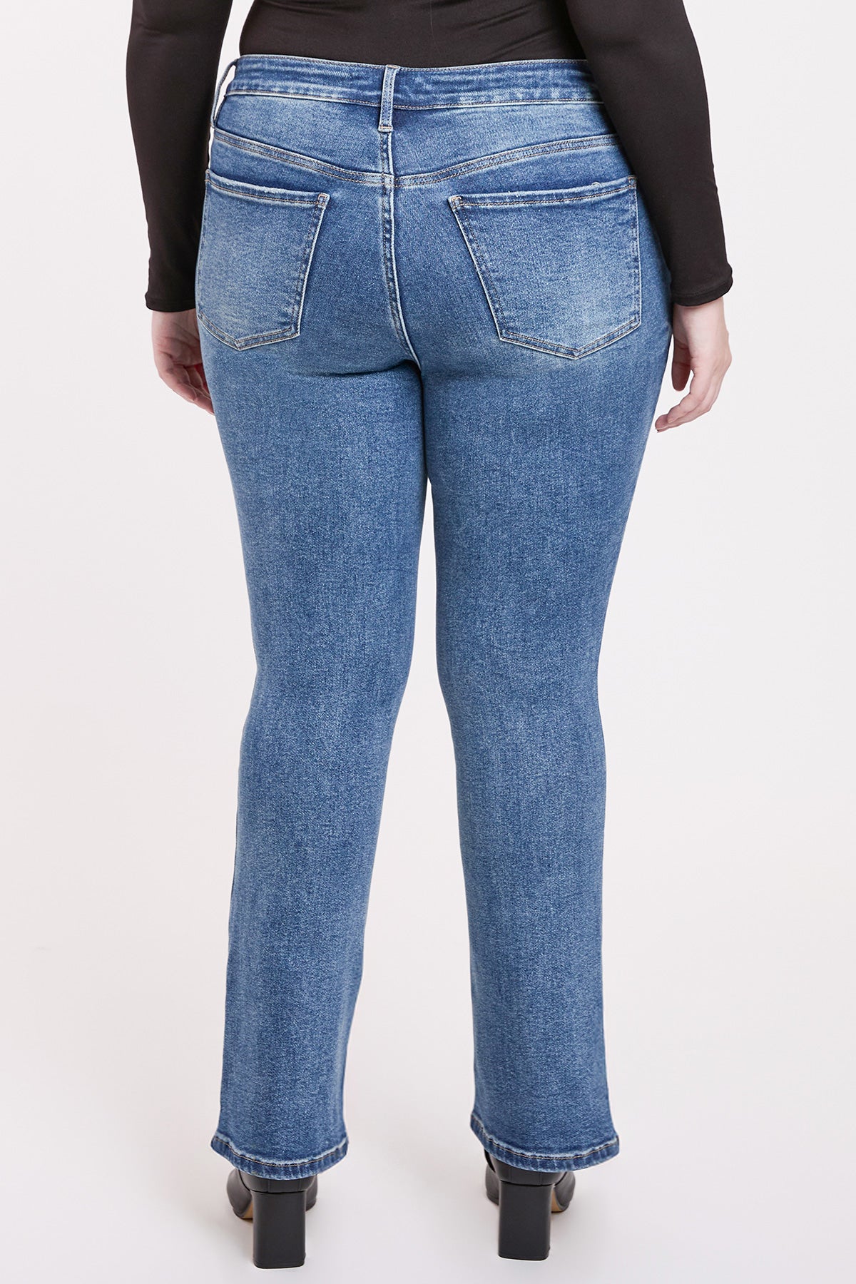Plus High Rise Premium Stretch Bootcut Jeans, Pack of 6