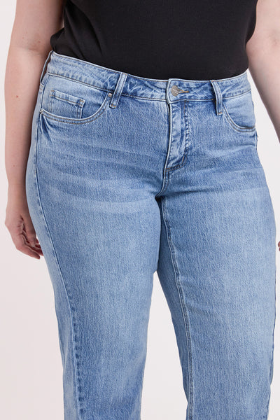 Plus High Rise Wide Leg Jeans with Raw Hem, Pack of 6