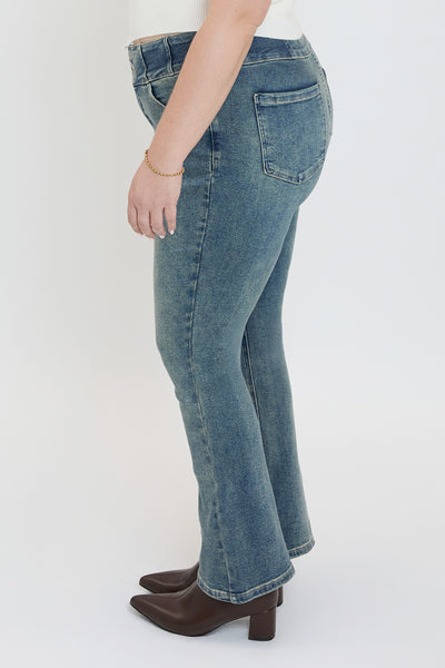 Plus Mid Rise 3-Button Bootcut Jeans, Pack of 6