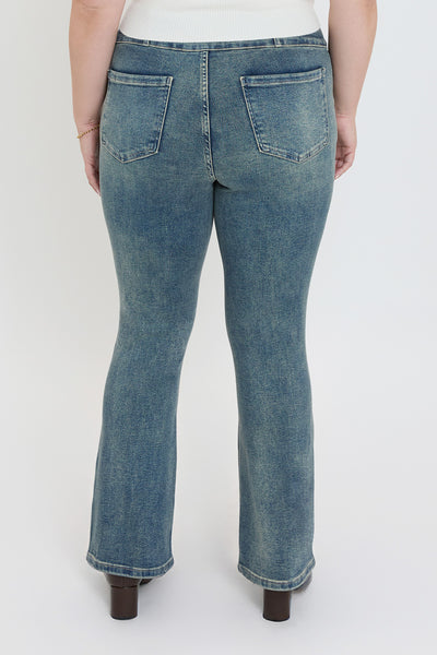 Plus Mid Rise 3-Button Bootcut Jeans, Pack of 6