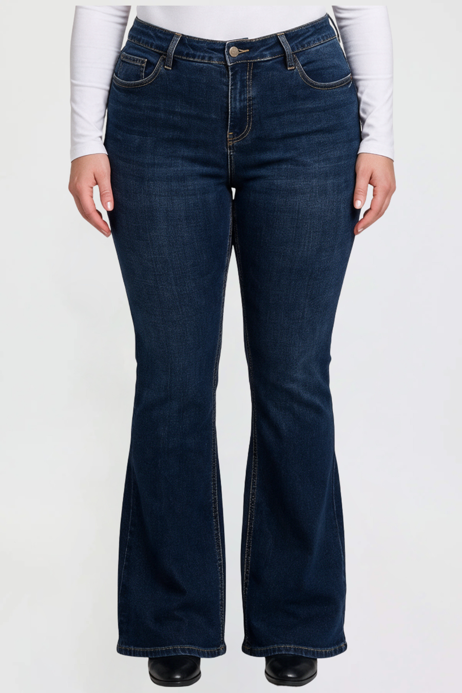 Missy Plus Blake High Rise Western Back Pocket Bootcut Jeans, Pack of 6