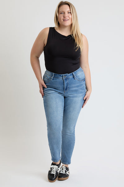 Plus High Rise Curve WannaBettaButt Skinny Jeans, Pack of 6