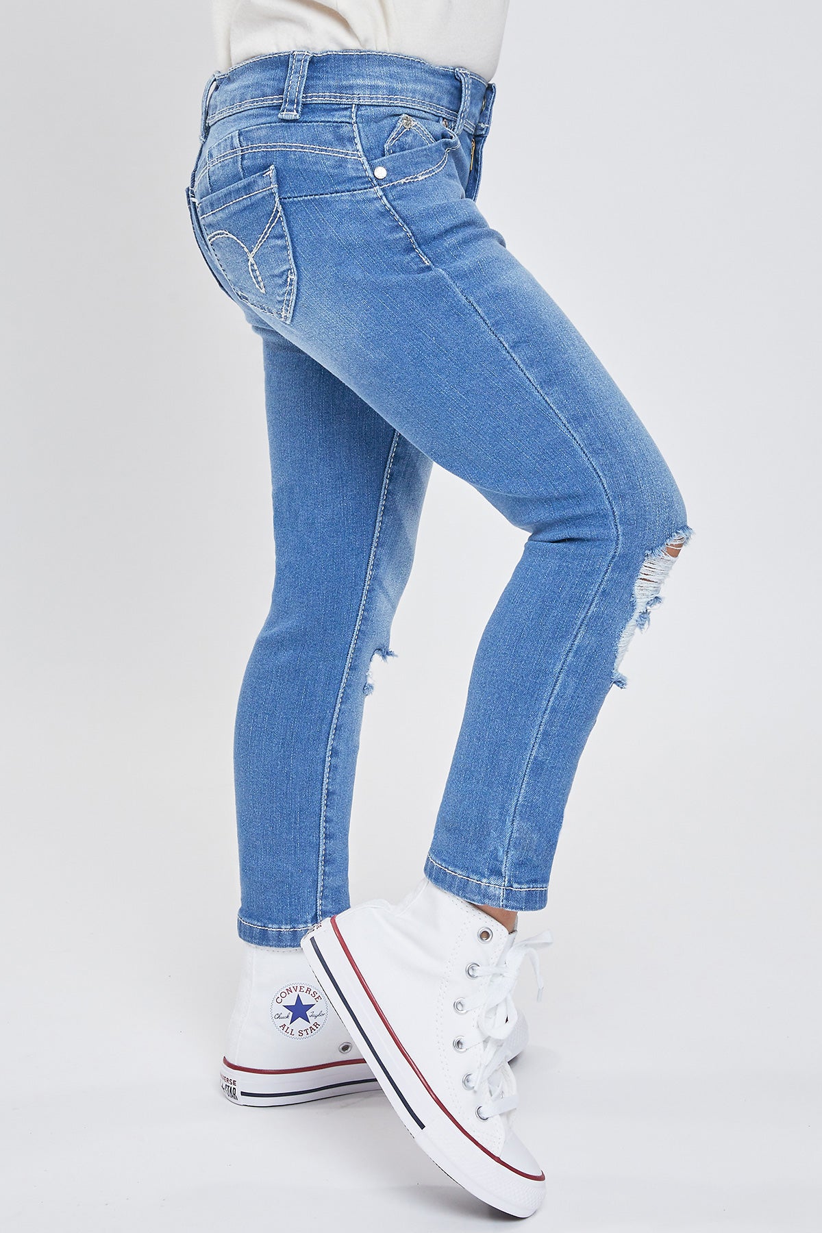 Toddler Girls WannaBettaFit Sustainable Skinny Jean, Pack of 4