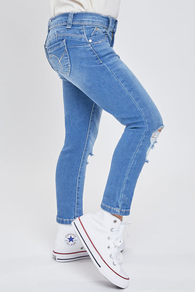Toddler Girls WannaBettaFit Sustainable Skinny Jean, Pack of 4