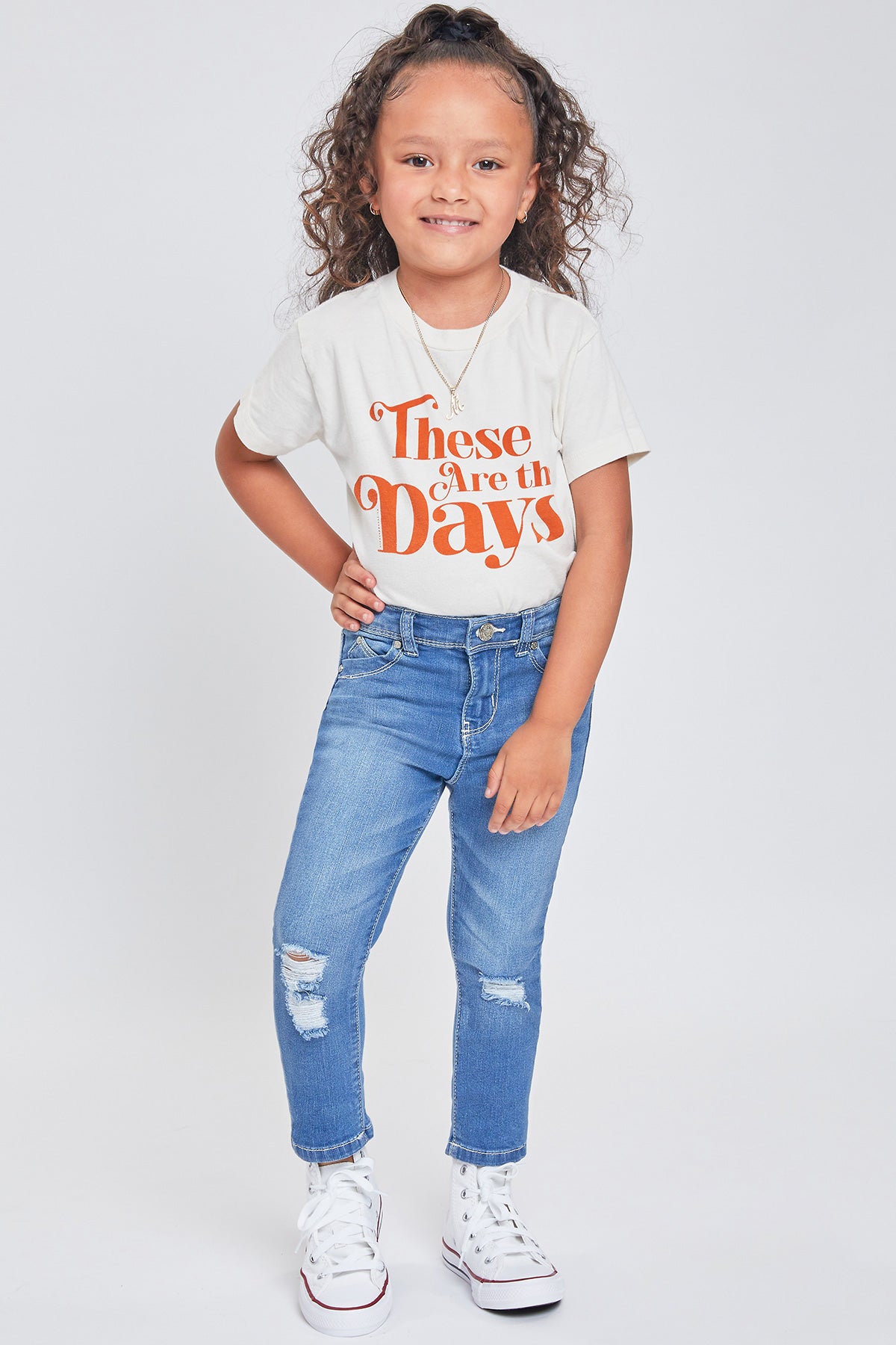 Toddler Girls WannaBettaFit Sustainable Skinny Jean, Pack of 4