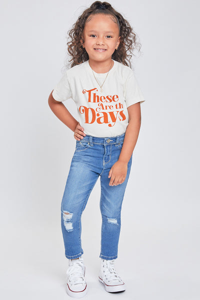 Toddler Girls WannaBettaFit Sustainable Skinny Jean, Pack of 4