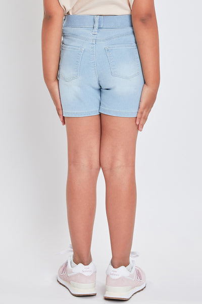 Toddler Girls Mid-Rise Pull On Denim Short, Pack of 4