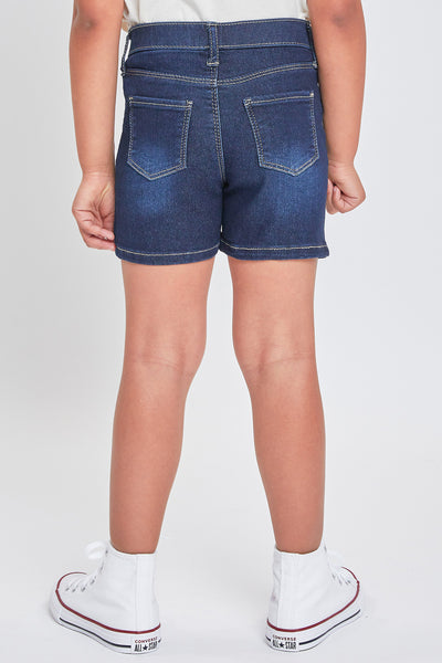 Baby Girls Mid-Rise Pull On Denim Short, Pack of 4