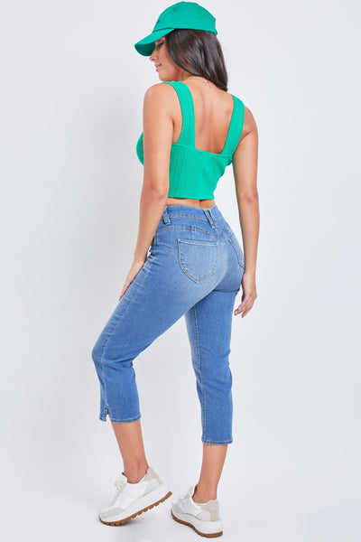 Junior Wannabettabutt 1 Button High-Rise Cropped Jean With Side Slit Pack Of 12