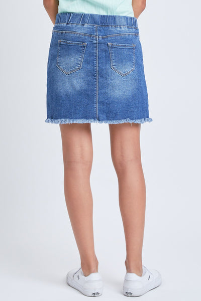 Girls Dream Frayed Hem Jogger Skirt With Heavy Destruction 6 Pack