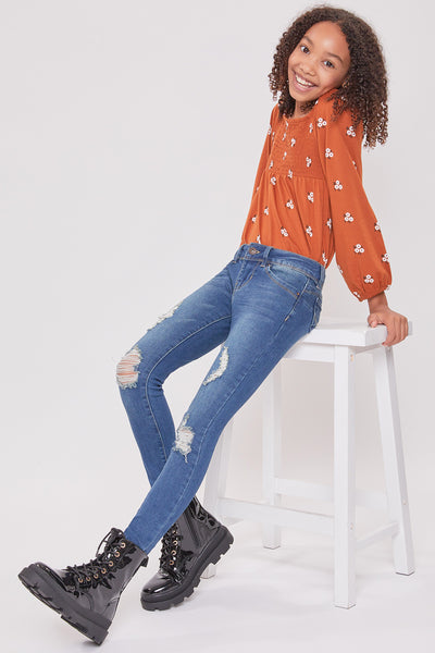 Girls Wannabettafit Skinny Pant Made With Recycled Fibers, Pack of 12