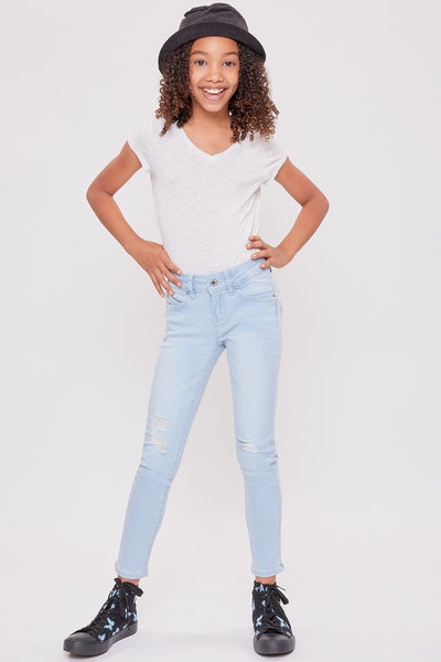 Girls Wannabettafit 1-Button Skinny Jean Made With Recycled Fibers 12 Pack