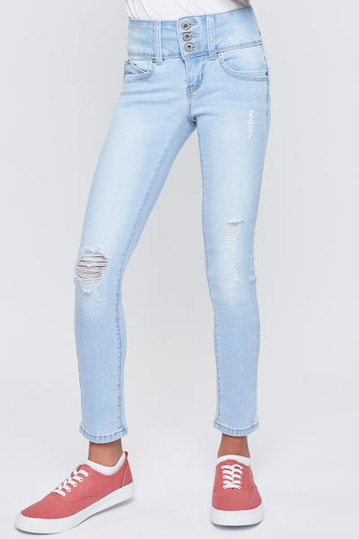 Missy Exposed 4 Button Skinny Ankle Jean With Recycled Fabric , Pack Of 12 from Royalty for Me