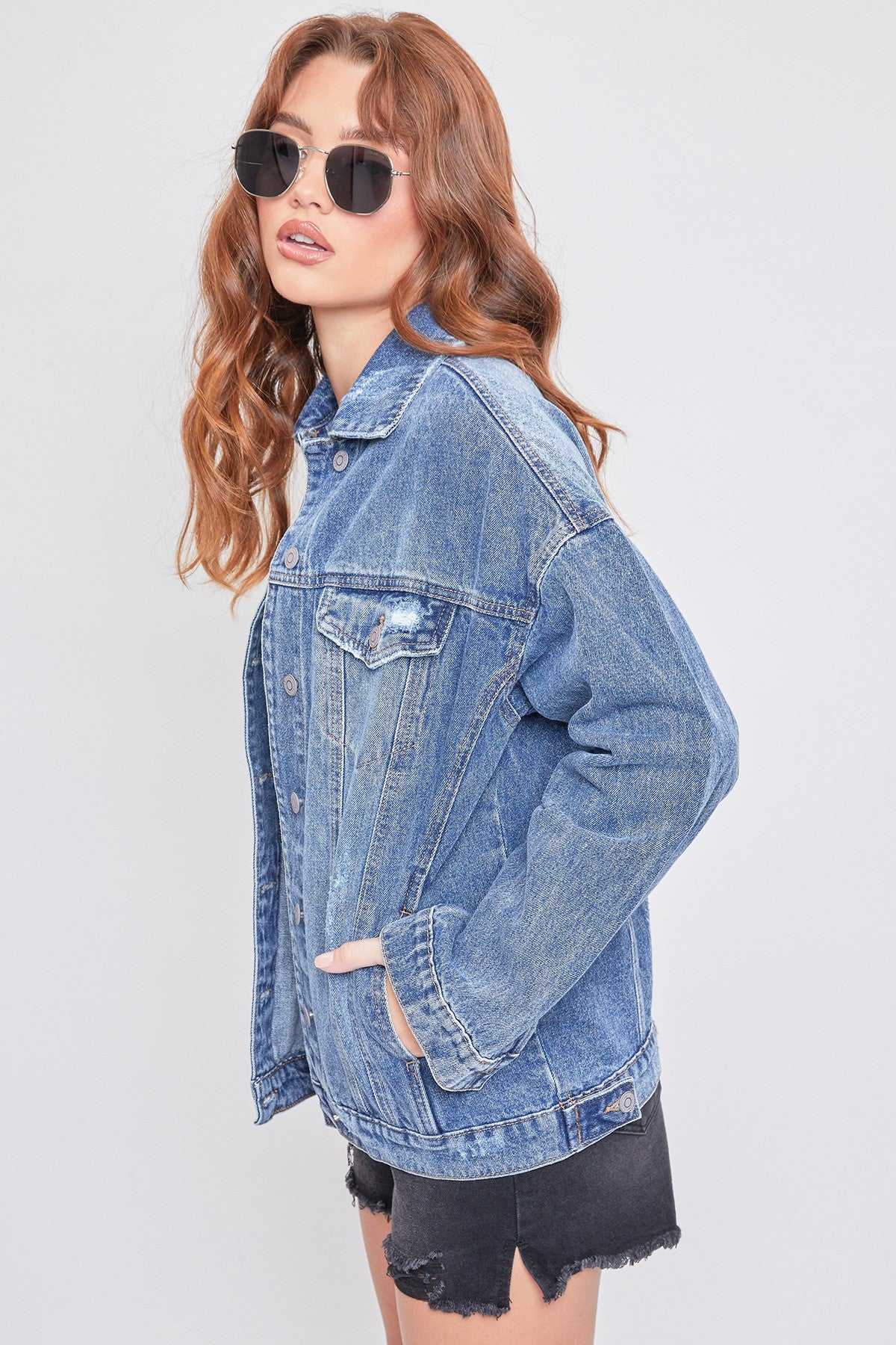 Junior Oversized Denim Jacket , Pack Of 6