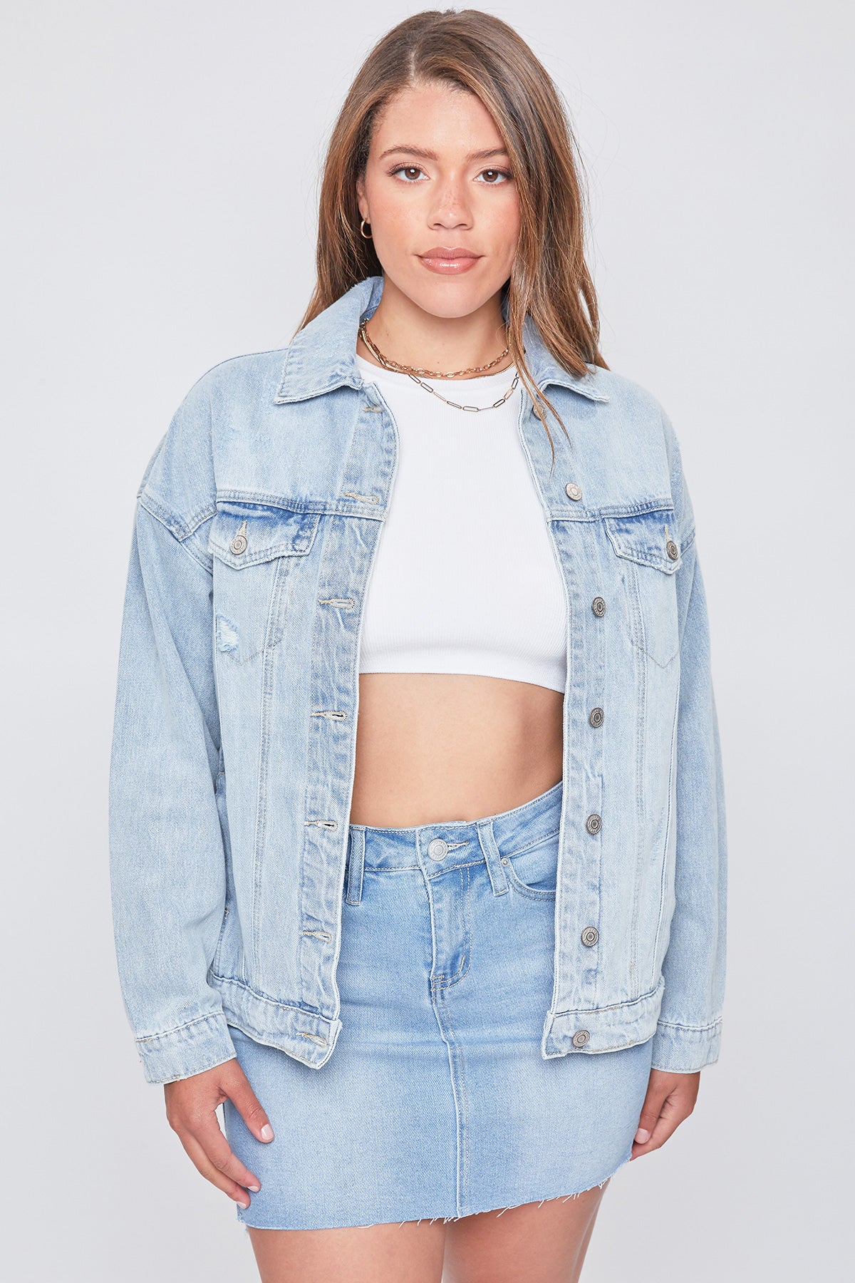 Junior Oversized Denim Jacket , Pack Of 6