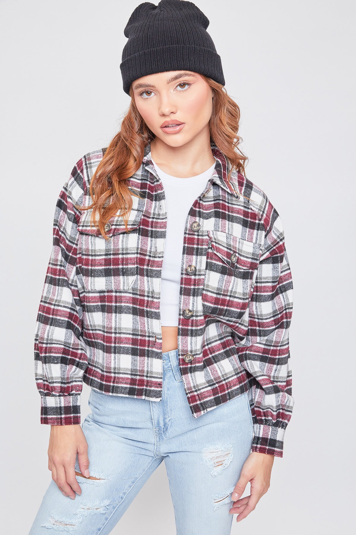Junior Boxy-Fit Cropped Shacket 6 Pack