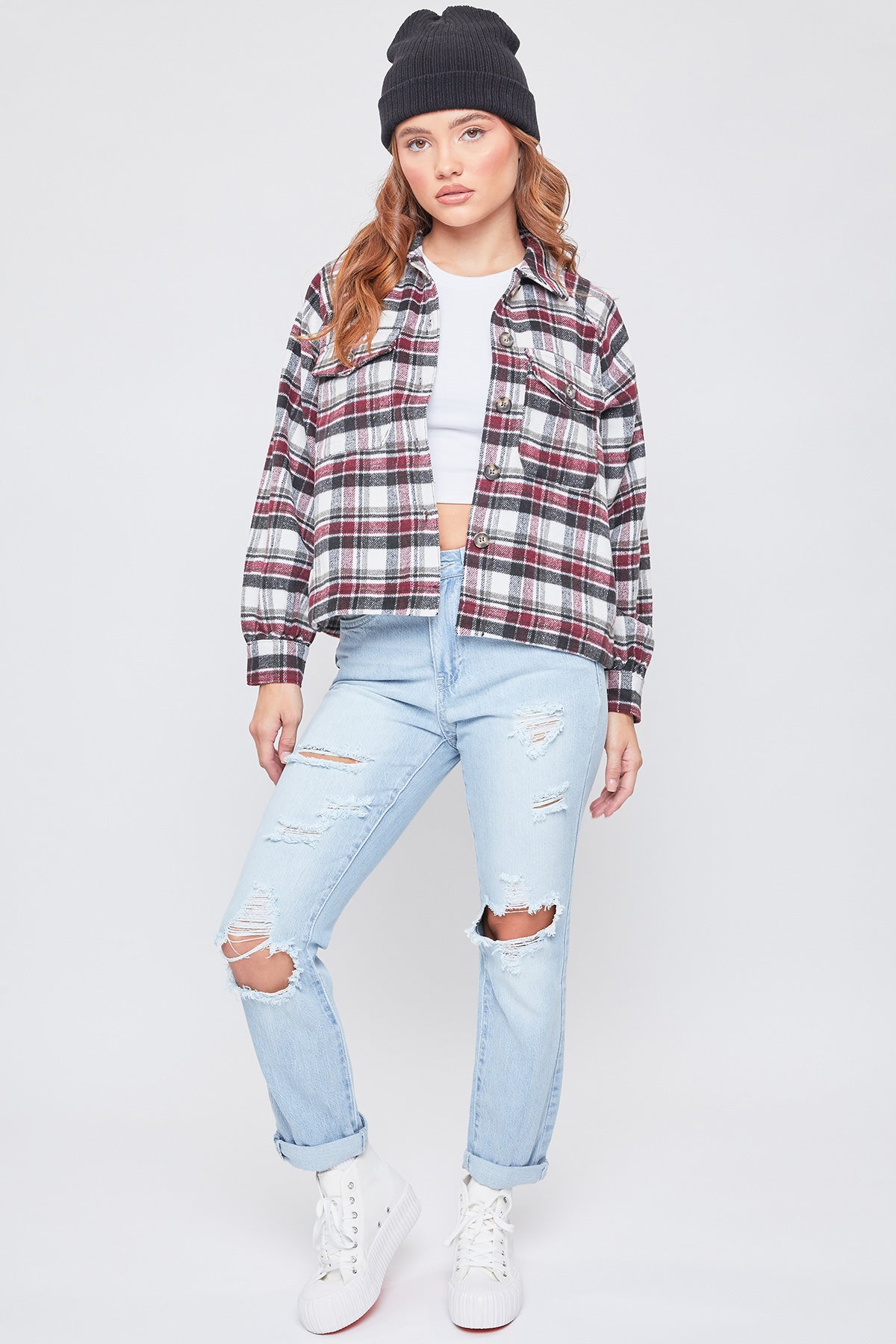 Junior Boxy-Fit Cropped Shacket 6 Pack